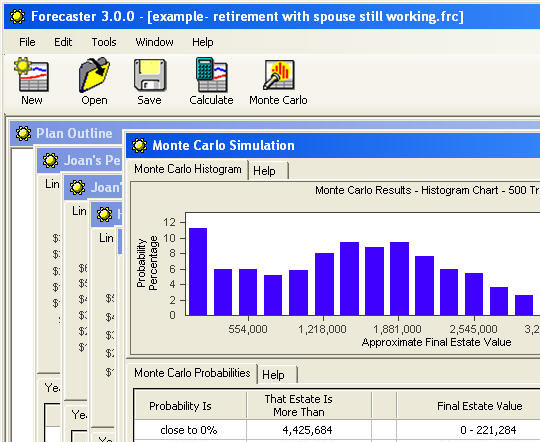 A screen shot from the Forecaster program A screen shot from the Forecaster program
