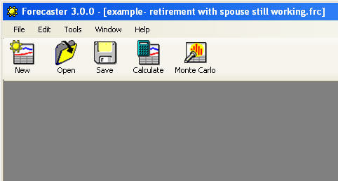 A screen shot from the Forecaster program A screen shot from the Forecaster program