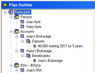 A screen shot from the Forecaster program A screen shot from the Forecaster program