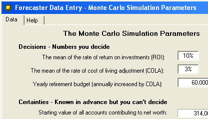 A screen shot from the Forecaster program A screen shot from the Forecaster program